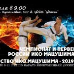 Чемпионат и первенство ИКО Мацушима России 13.04.2019 Иваново